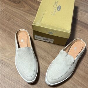 Dr Scholl’s Beige Slip-On Loafers